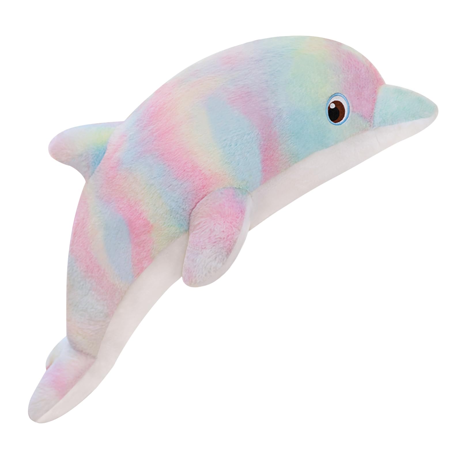 Lvpu Dolphin Plush Toy, Stuffed Animal, Plush Pillow, Super Soft Sea Animal Plush Toys, Gifts For Kids, Sea Critters (Pinkish Ye